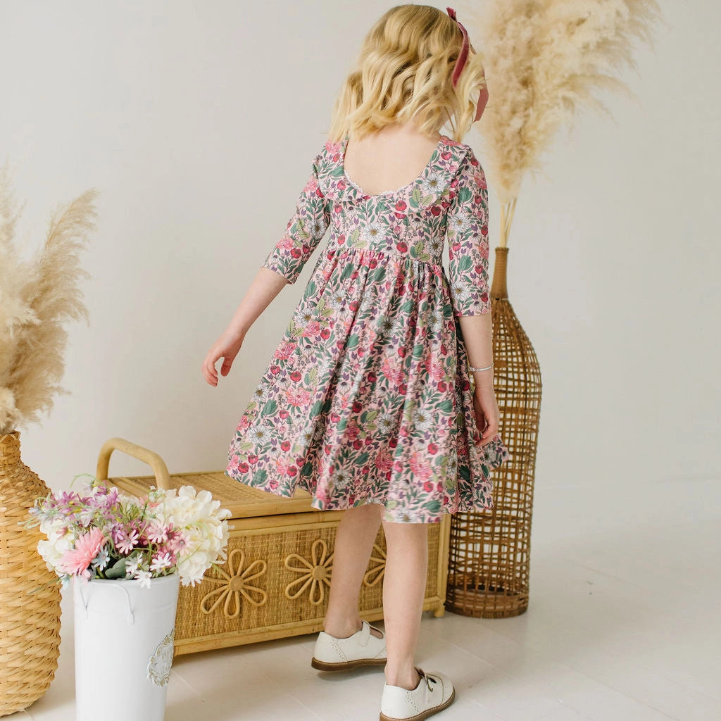 Meadow Bloom Rubina Dress - detail shot