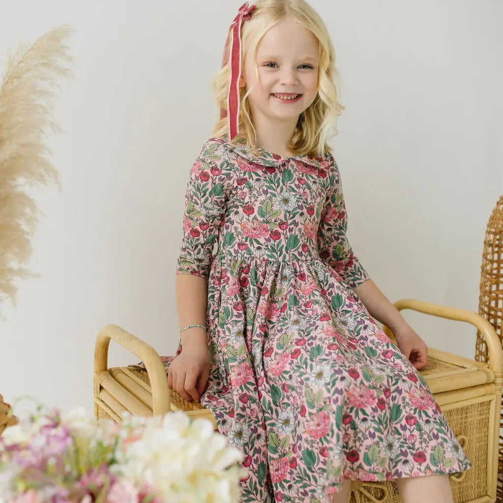 Meadow Bloom Rubina Dress - detail shot