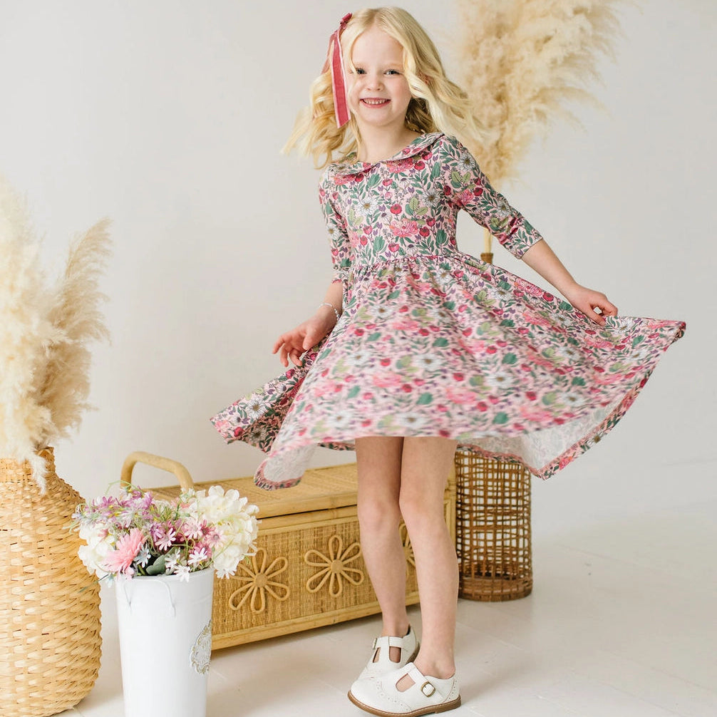 Meadow Bloom Rubina Dress - detail shot