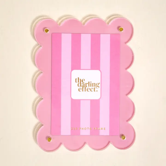 Blush Acrylic Photo Frame Magnet For Favorite Memories