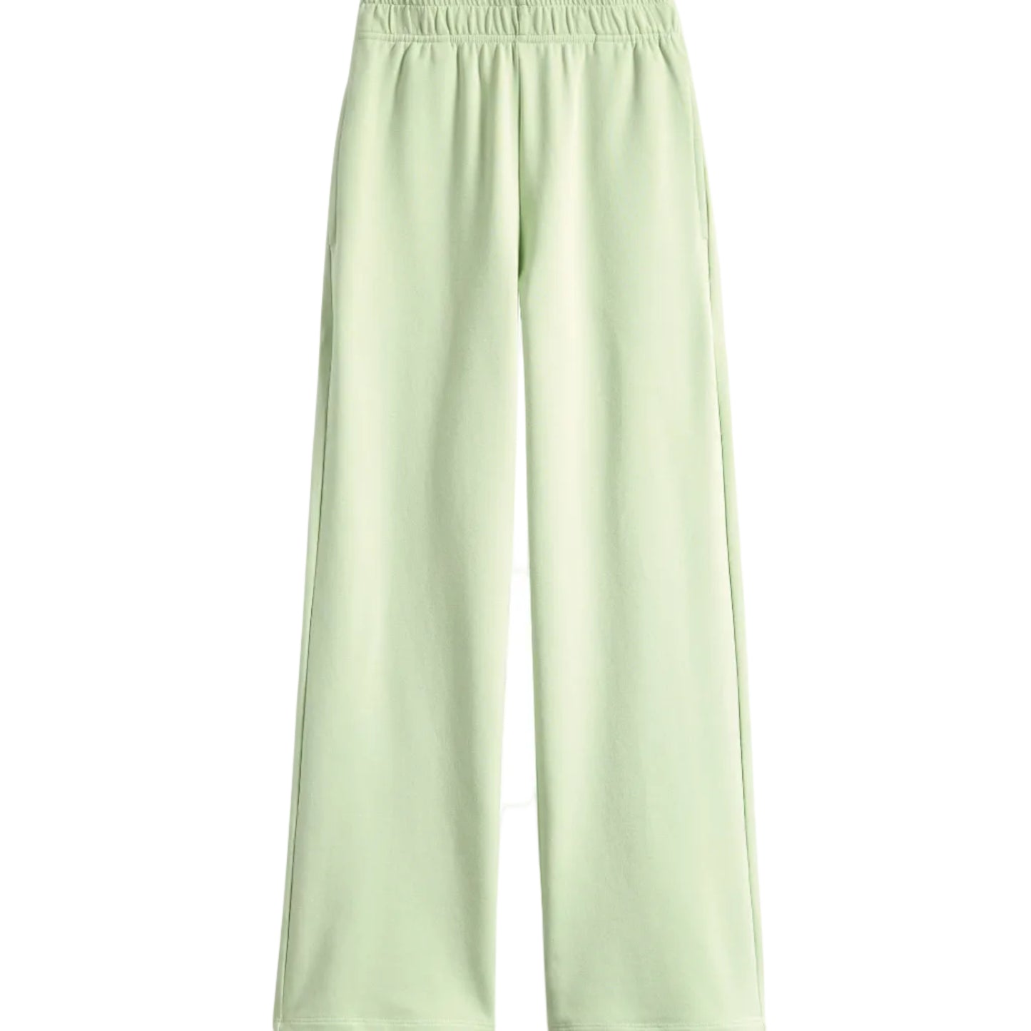 Light green pants on a white background