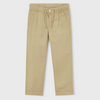 Khaki Linen boys pants with drawstring