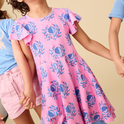 Pomegranate Floral Dress