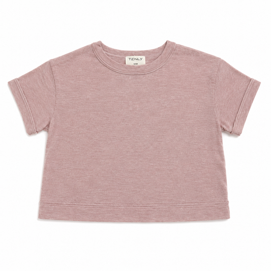 Pink t-shirt on a white background