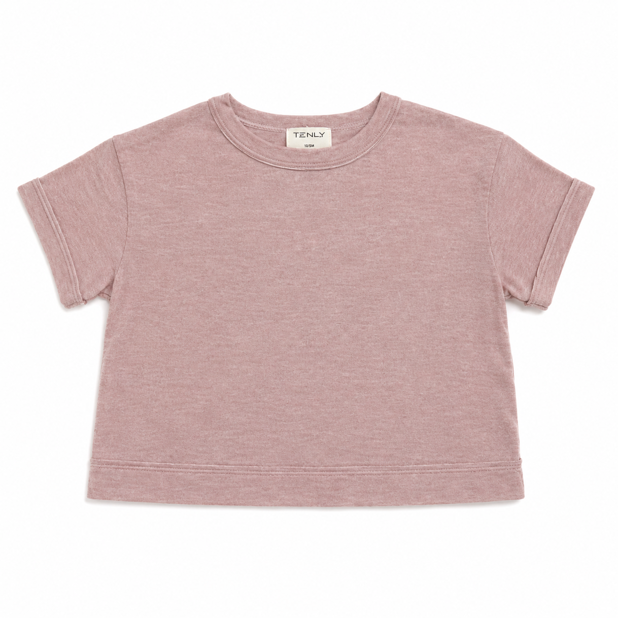 Pink t-shirt on a white background