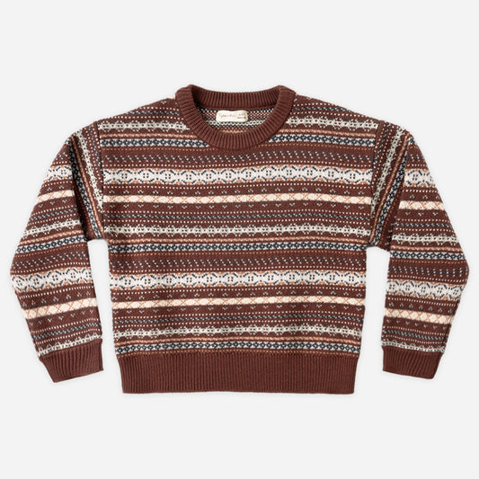 Aspen Sweater Mulberry Multi-Stripe