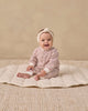 Mulberry Stripe Henley Jumpsuit, studio photo on baby