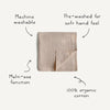 Olive Check Organic Muslin Swaddle