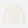 Natural Ditsy Rib Top