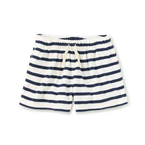 White and Blue stripe short with ties