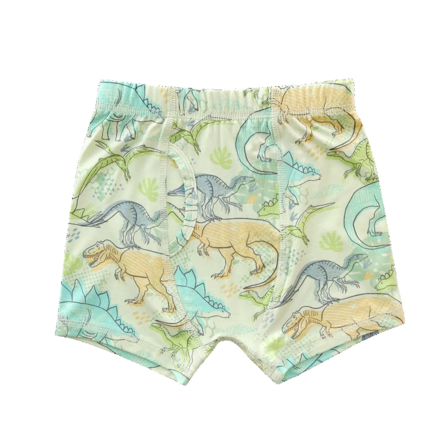 Neon Dino print on boxer briefs for boys