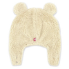 Zutano Oat Furry Bear Hat with Snap Closures