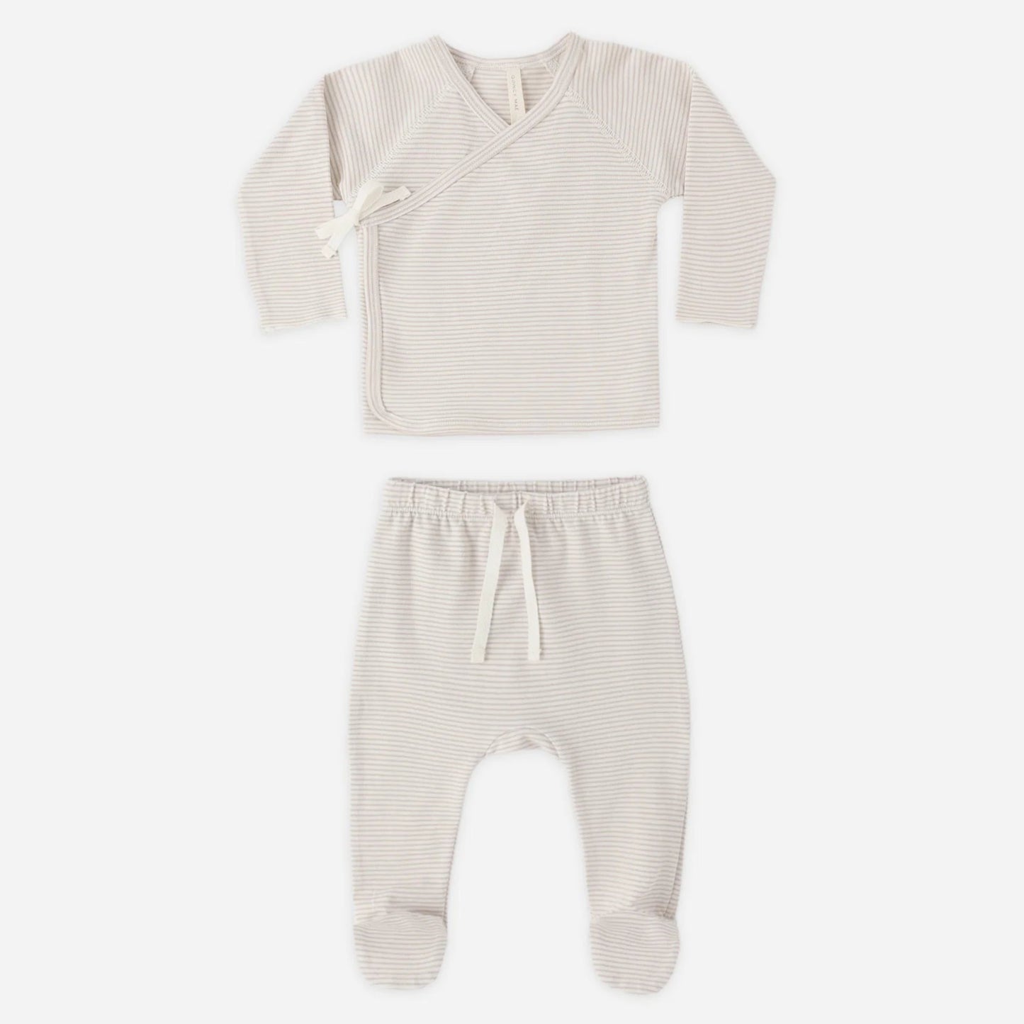 Take Me Home Oat Stripe Footie Set