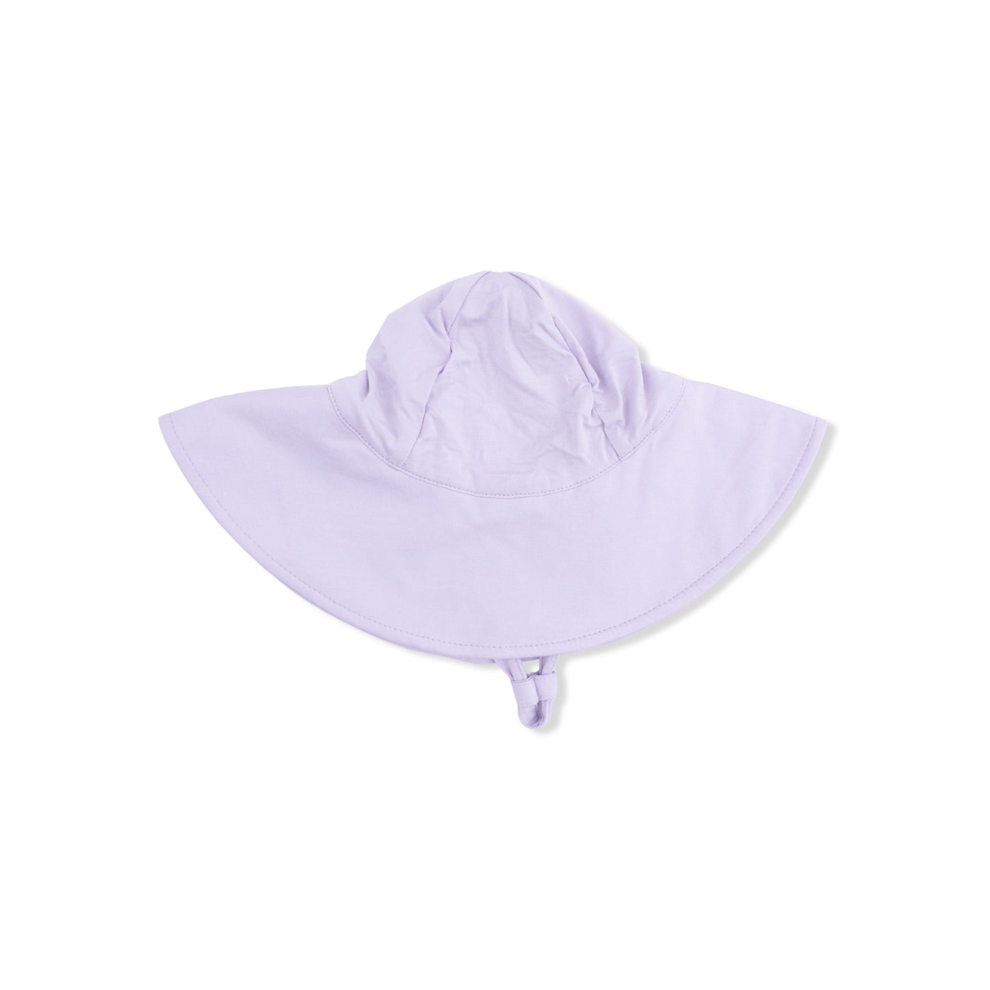 Lavender sun hat with chin strap