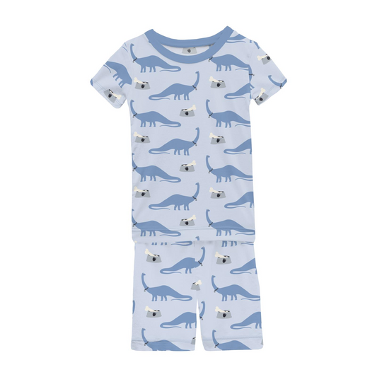 Dew Pet Dino Pajama Shorts Set