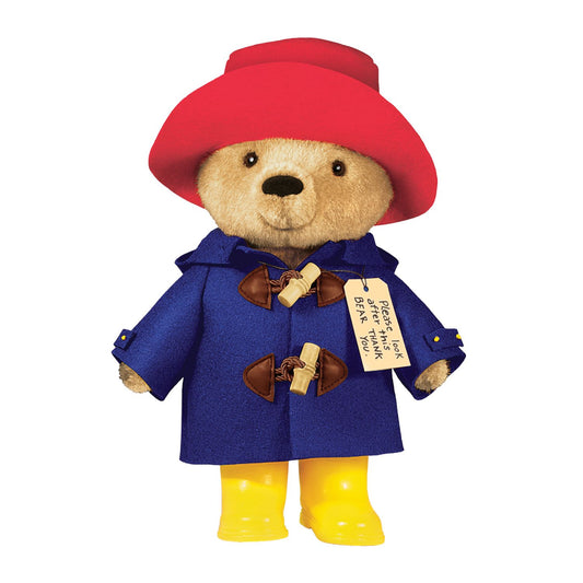 Classic Paddington plush with signature outfit details