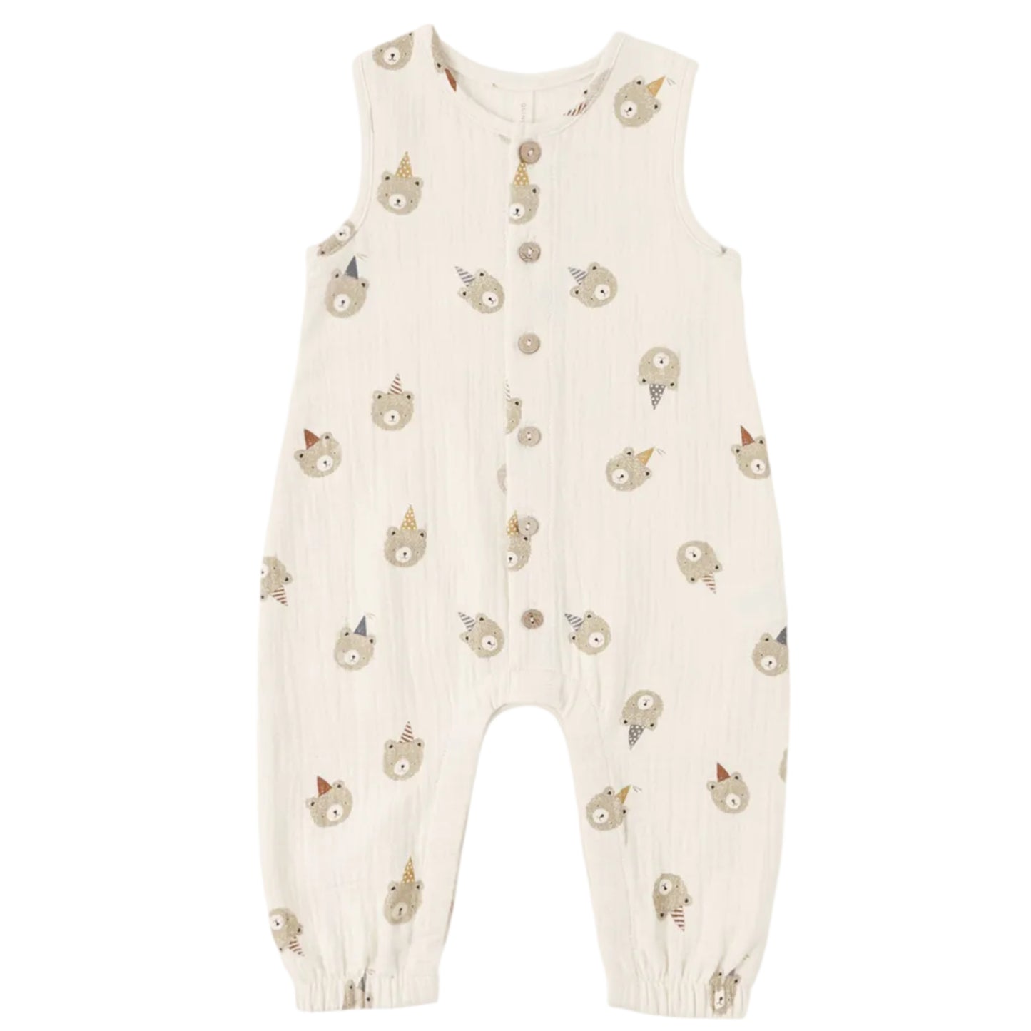 Baby romper with party animal print 