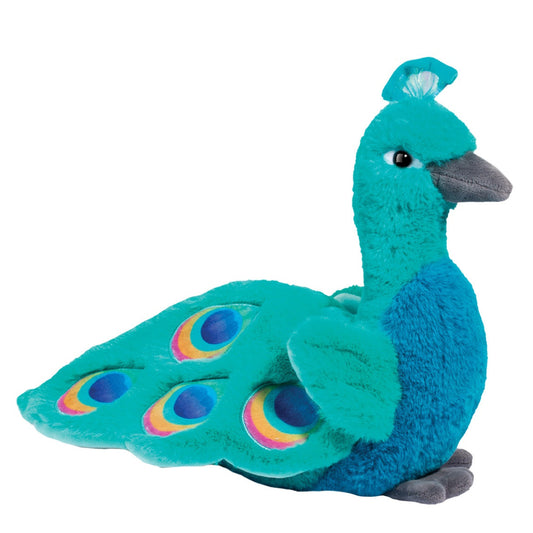 colorful peacock stuffed animal