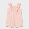 soft pink lacey romper for baby girls
