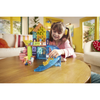 Colorful magnetic pet playhouse with animals and slide