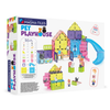 Colorful magnetic pet playhouse with animals and slide