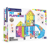 Colorful magnetic pet playhouse with animals and slide