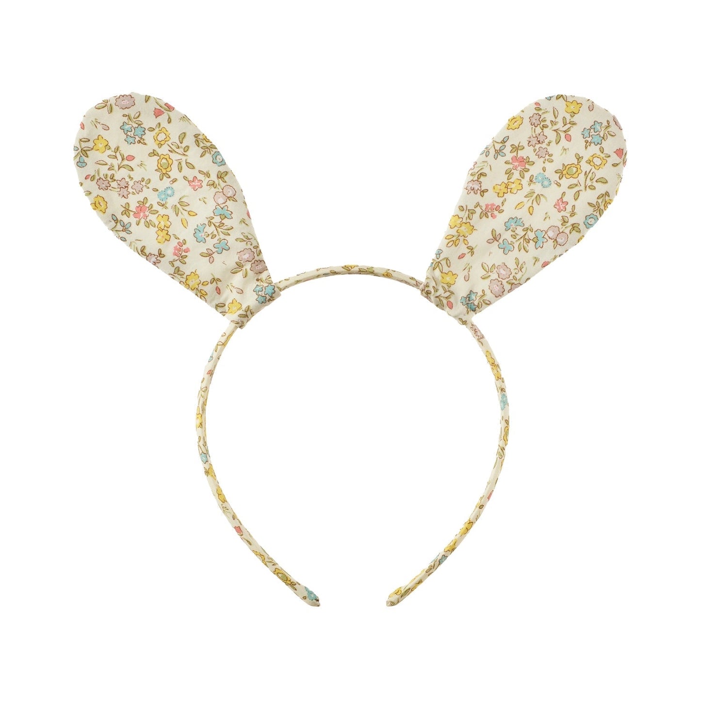 Floral bunny ears headband