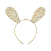 Floral bunny ears headband