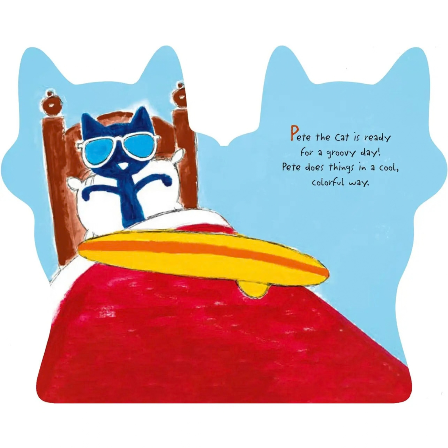 Groovy Pete the Cat shaped board book
