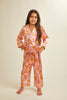 Gingerbread Silky Pajamas Set