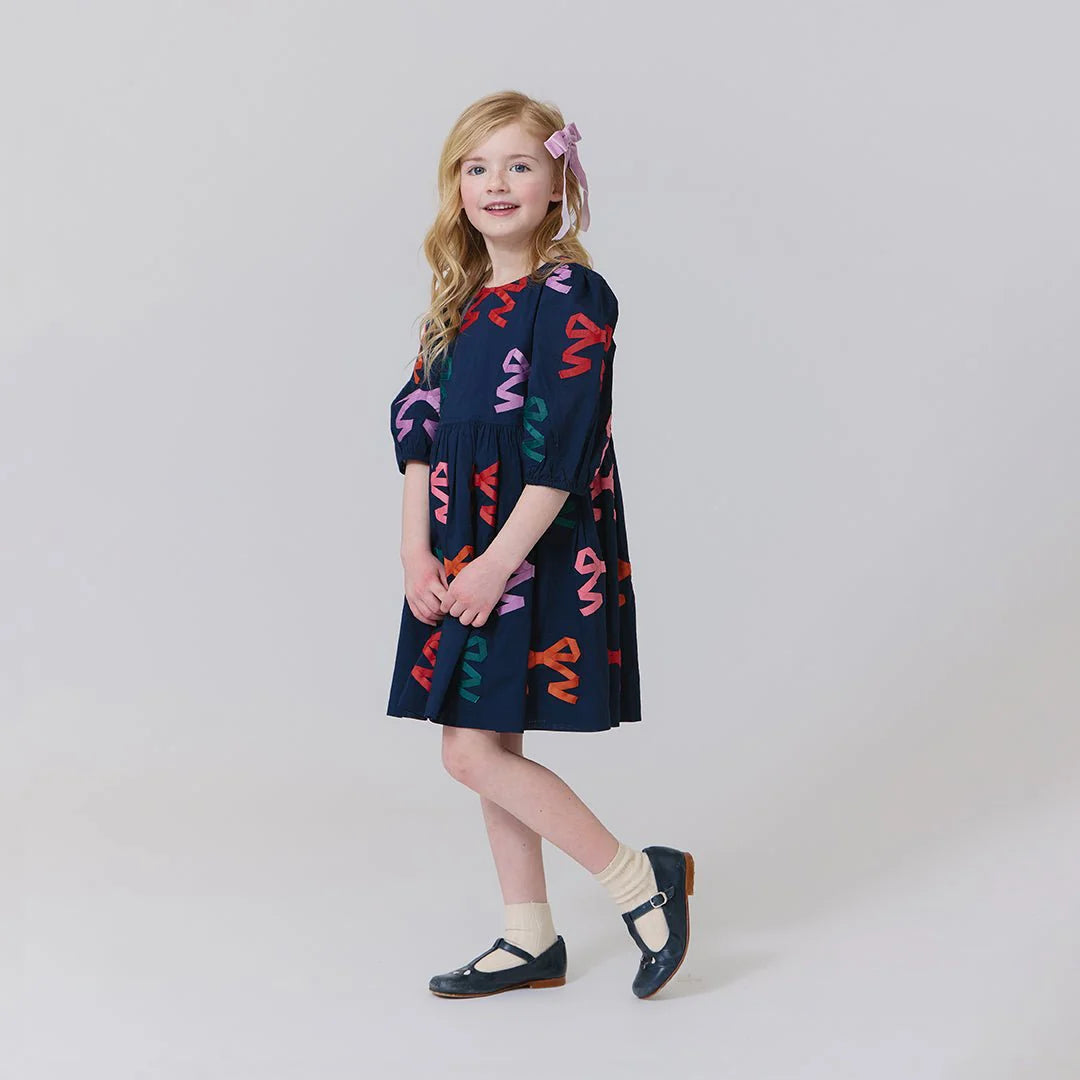 Multi Color Bow Brooke Dress