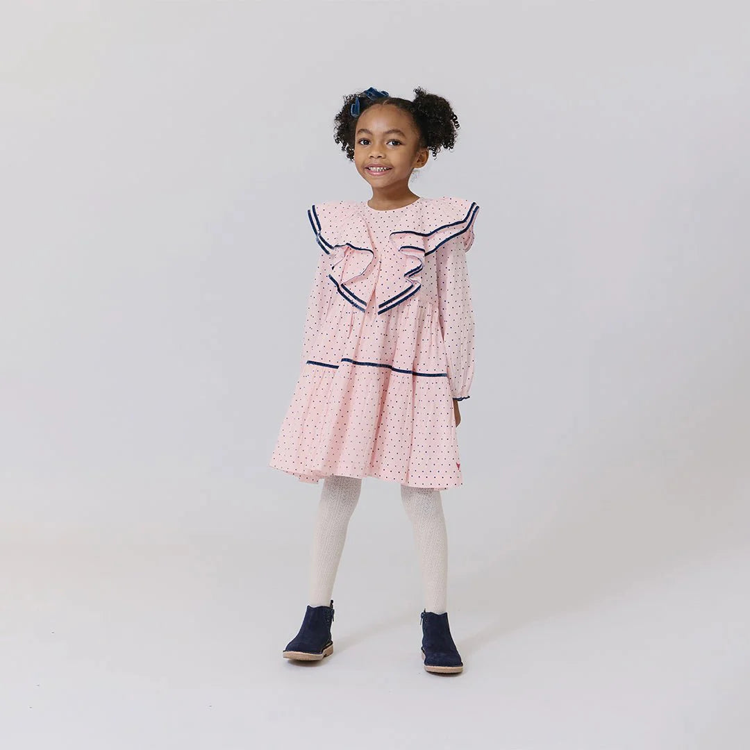 Strawberry Cream Polka Dot Raphaela Dress