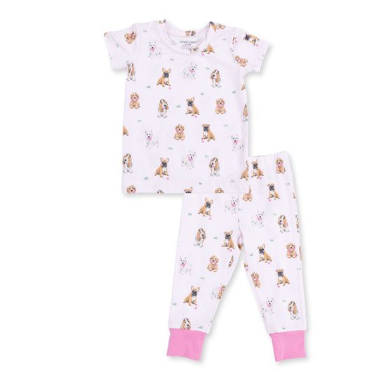 Pink Besties Dogs Loungewear Set by Angel Dear, view 1