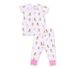 Pink Besties Dogs Loungewear Set by Angel Dear, view 1