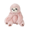 Soft pink mini sloth plush with weighted design