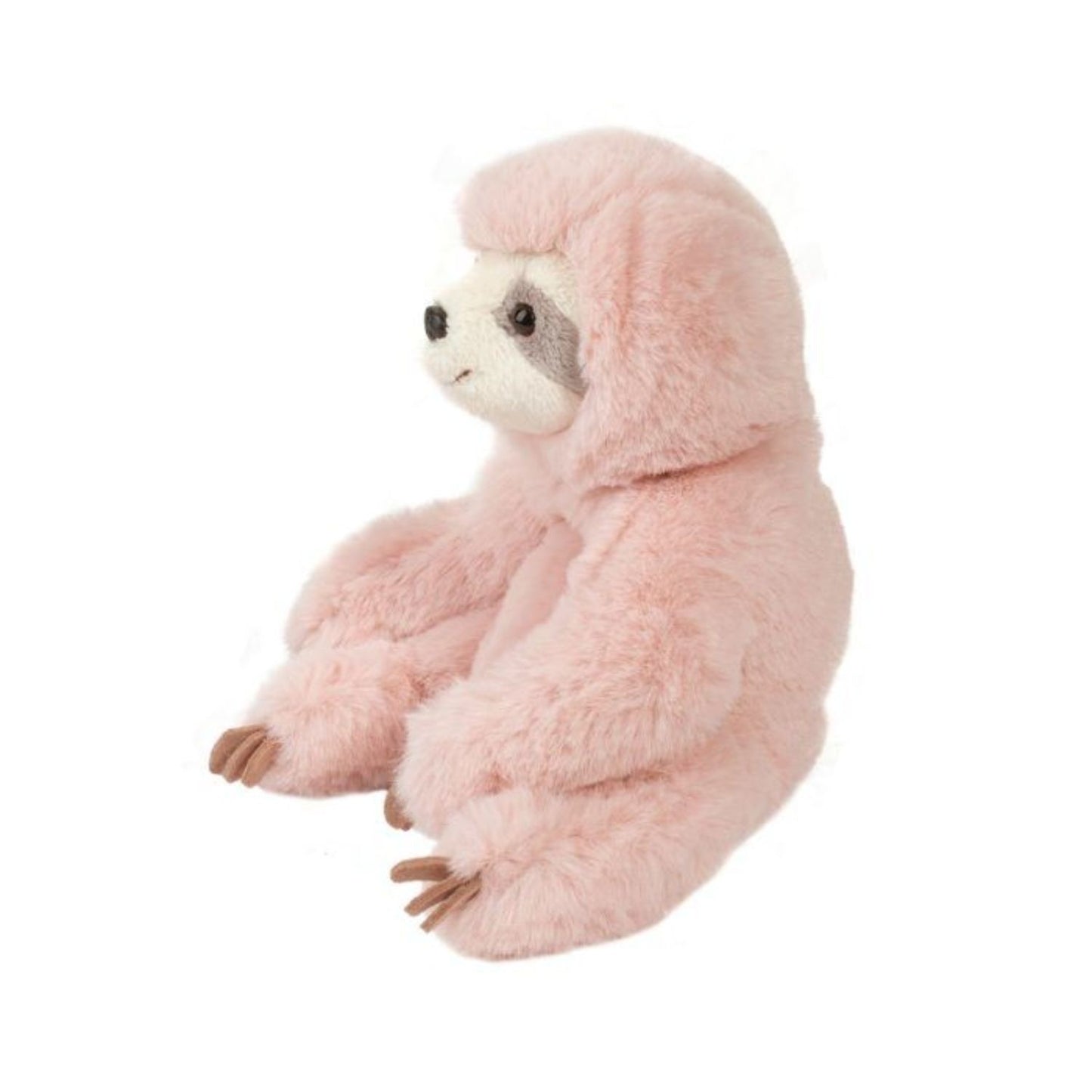Soft pink mini sloth plush with weighted design