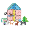 Colorful magnetic puppy park set with pet figures