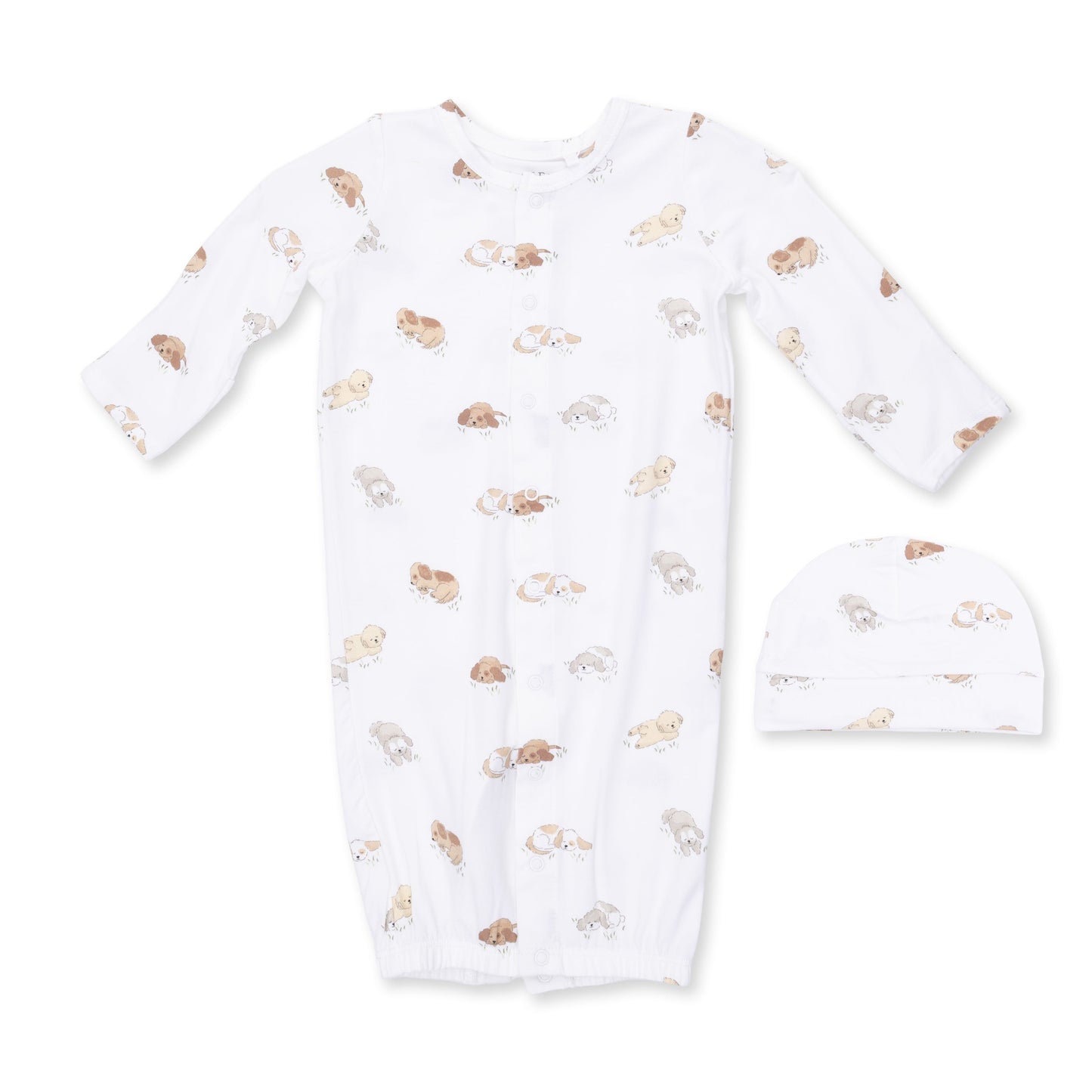 Puppy Snuggle Convertible Gown and Beanie Hat by Angel Dear
