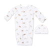 Puppy Snuggle Convertible Gown and Beanie Hat by Angel Dear