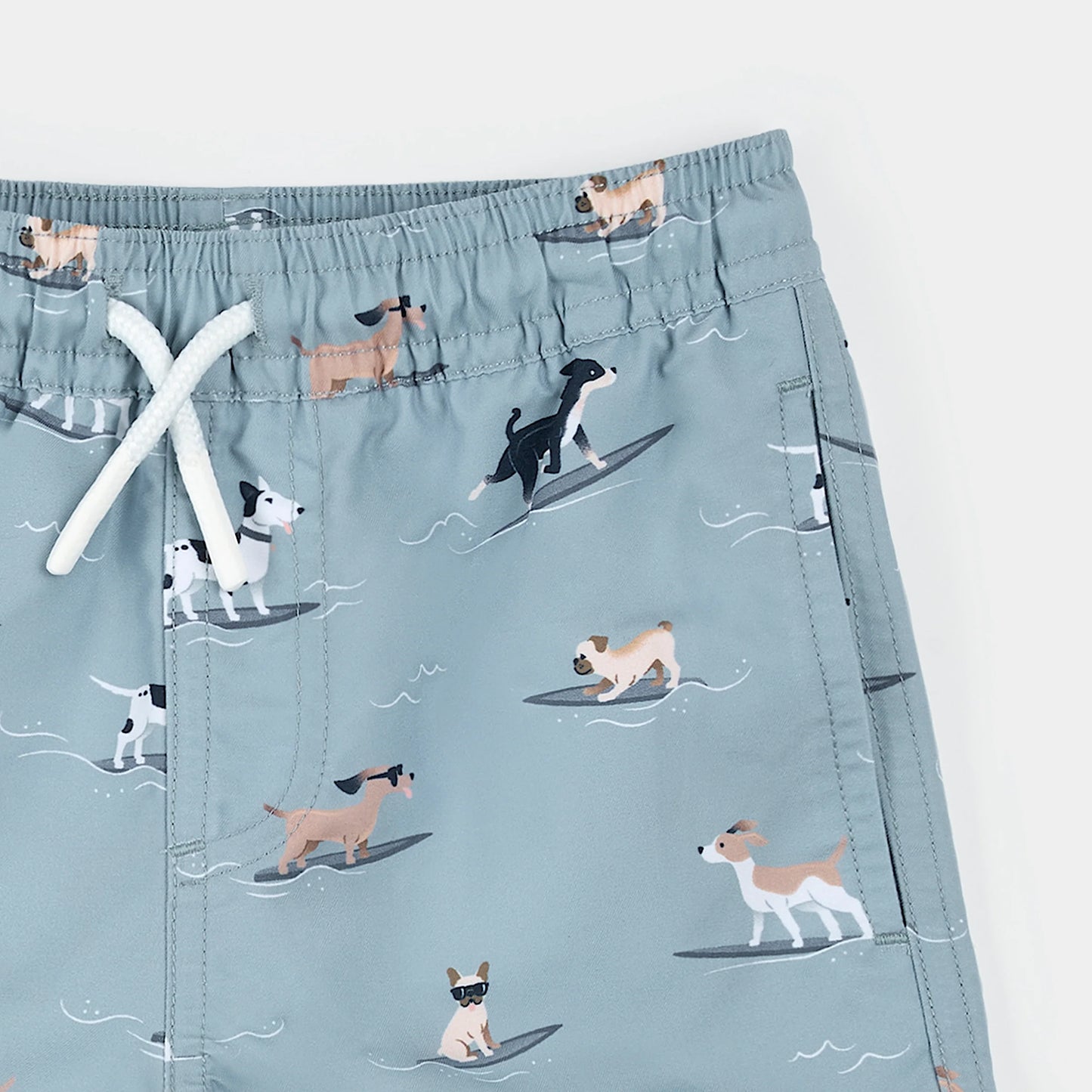 Blue Doggies Swim Trunks