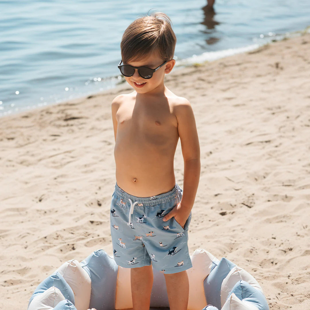 Blue Doggies Swim Trunks