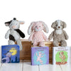 Neutral textured plush toy with luxurious nursery style