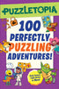 Book cover of 'Puzzletopia' with colorful characters and text on a purple background