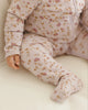 Lilac Garden Zip Footie