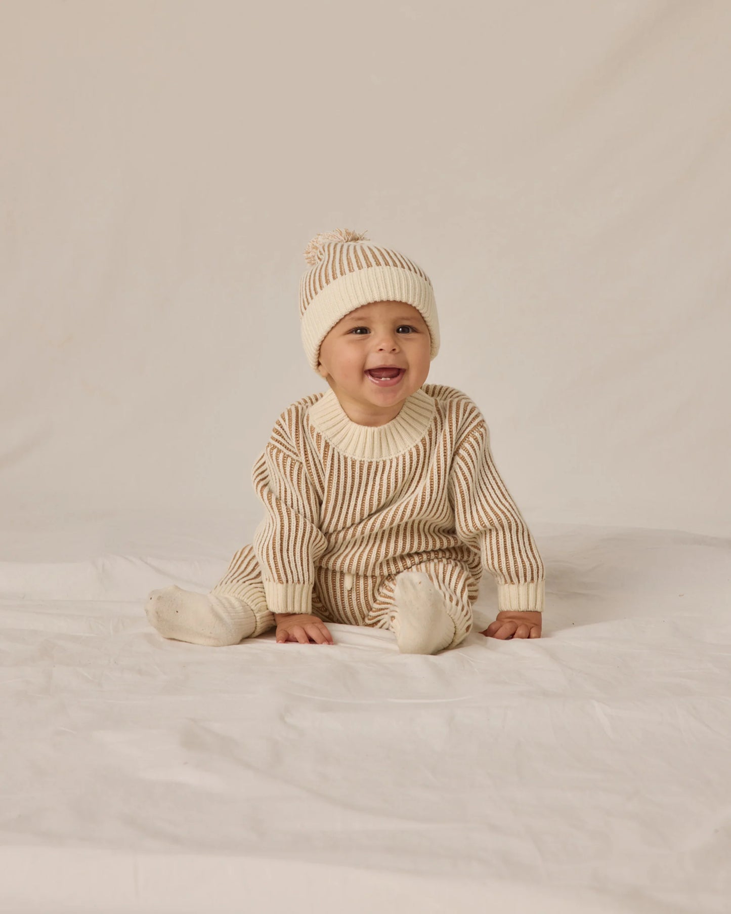 Gold Chunky Knit Pants