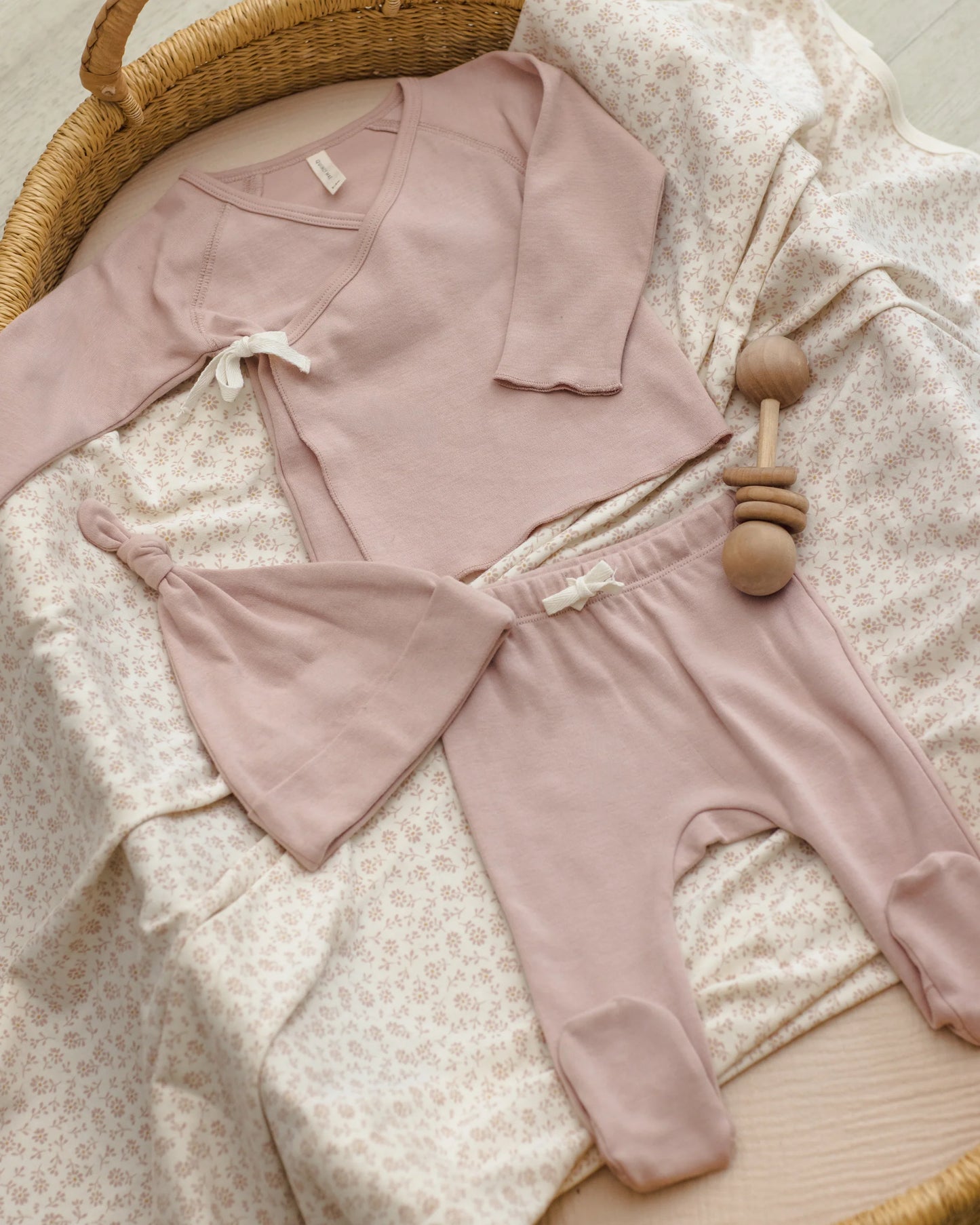 Blush Wrap Top Set