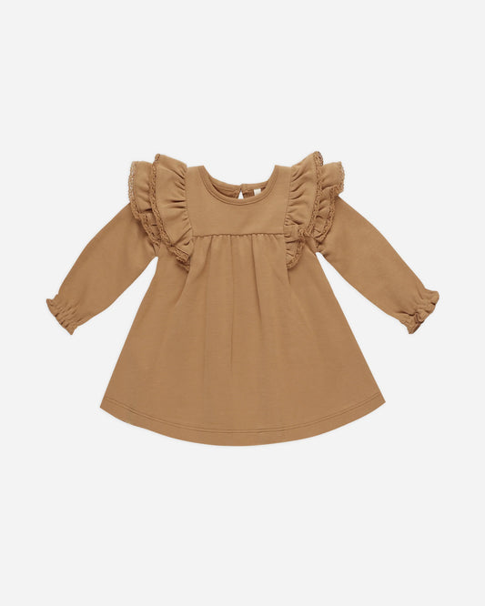 Golden Flutter Dress