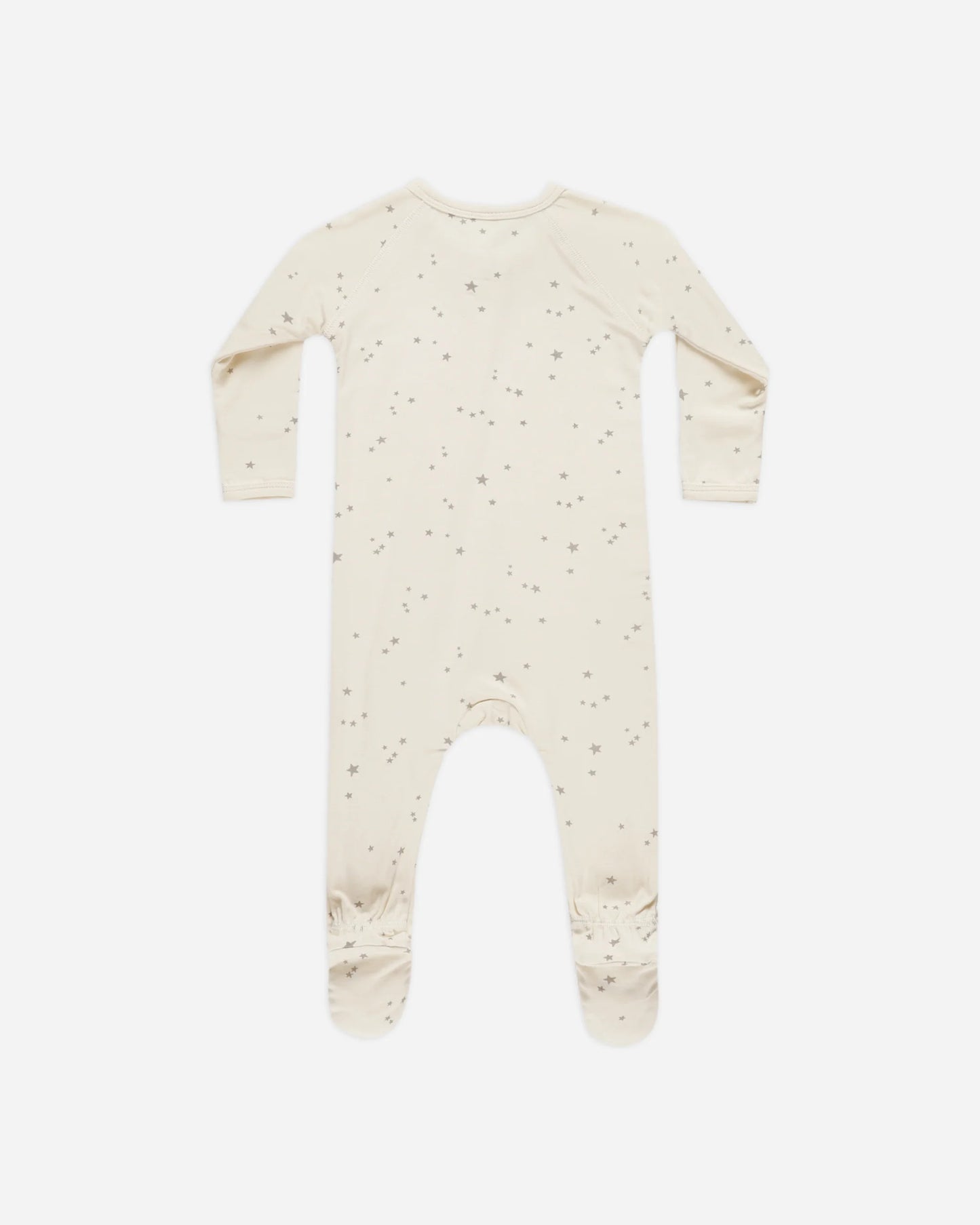 Natural Twinkle Bamboo Zip Footie