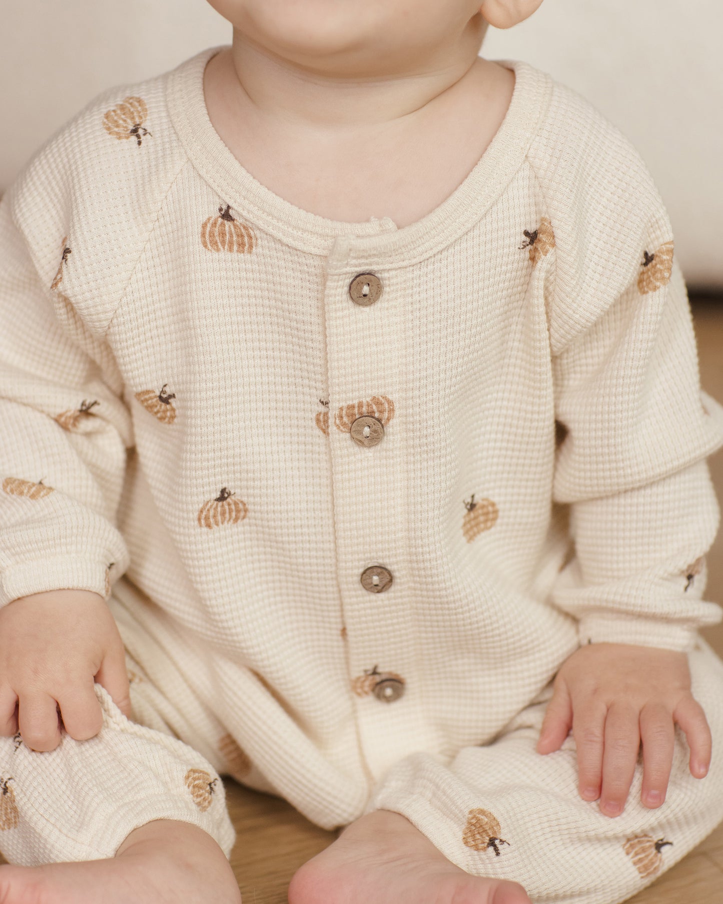 Waffle Pumpkin Romper