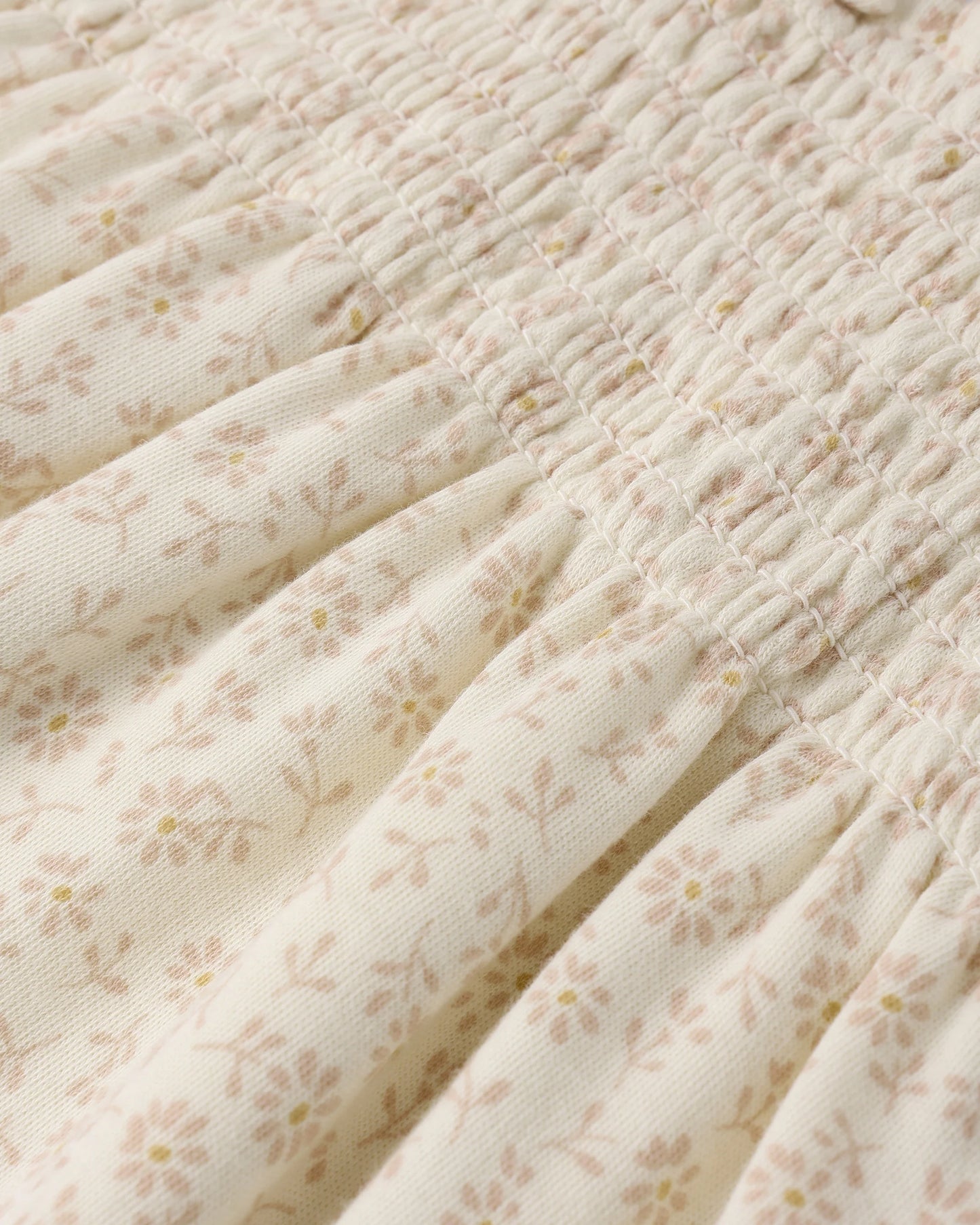 Ivory Ditsy Ruffle Bubble